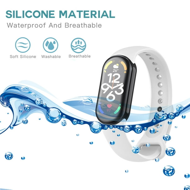 Reloj inteligente pulsera correa de silicona para Xiaomi Mi Band 8 Smart  Band (blanco) Ndcxsfigh Para estrenar