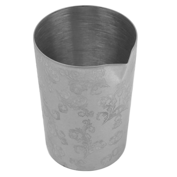 Vaso mezclador de cóctel de 17 oz/16.9 fl oz, vasos de mezcla de acero  inoxidable de primera calidad para barman, ideal para cócteles agitados,  fácil