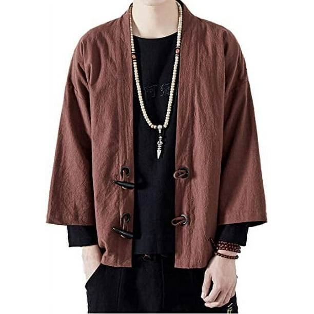 Chaqueta de lino mujer, chaqueta de kimono de lino, cárdigan de
