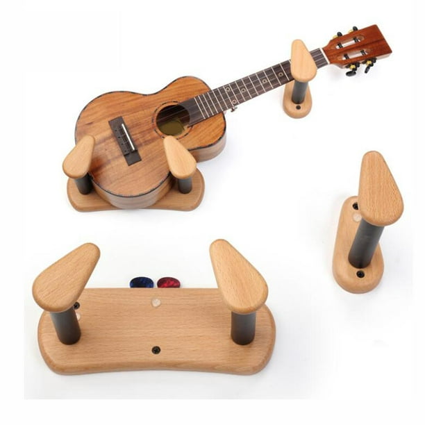 Soporte de pared para guitarra – Estante para guitarra para múltiples  guitarras – 6 soportes de goma ajustables – Perchas de pared para guitarra