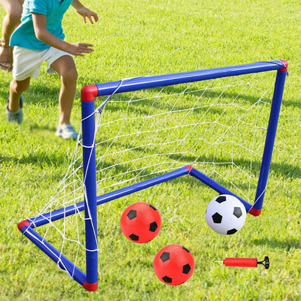 Red de portería de fútbol portátil para niños fácil de montar tamaño  perfecto juego de portería de fútbol portátil para niños negro amarillo  ligero para la playa ANGGREK Otros