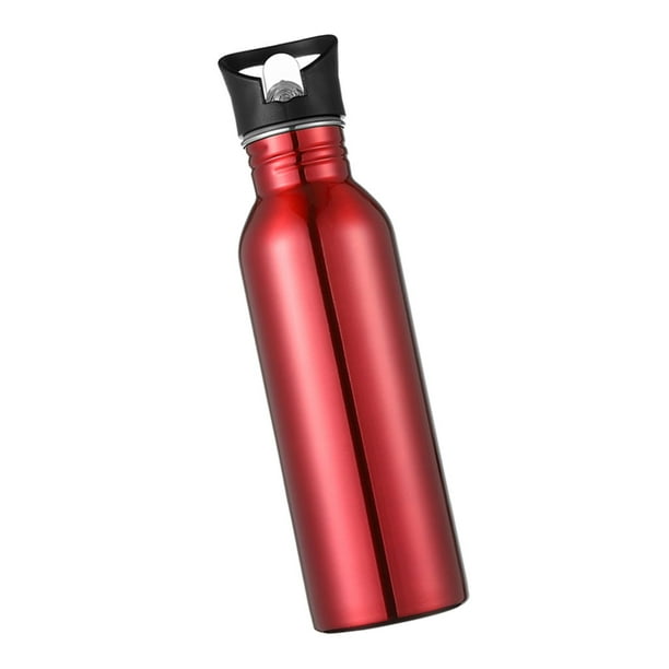 Botella de agua de acero inoxidable de 26 con asa para ciclistas, corredores,  excursionistas, top rojo Zulema Botella de agua de acero inoxidable