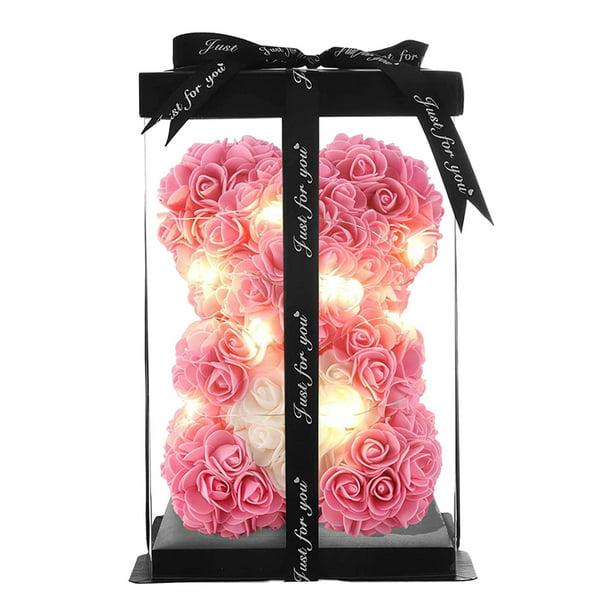 Flores Regalos para mujeres - de peluche rosa rosas, Regalos únicos, Regalos  para niñas, Regalos para , Regalos de Baoblaze Novias rosa oso