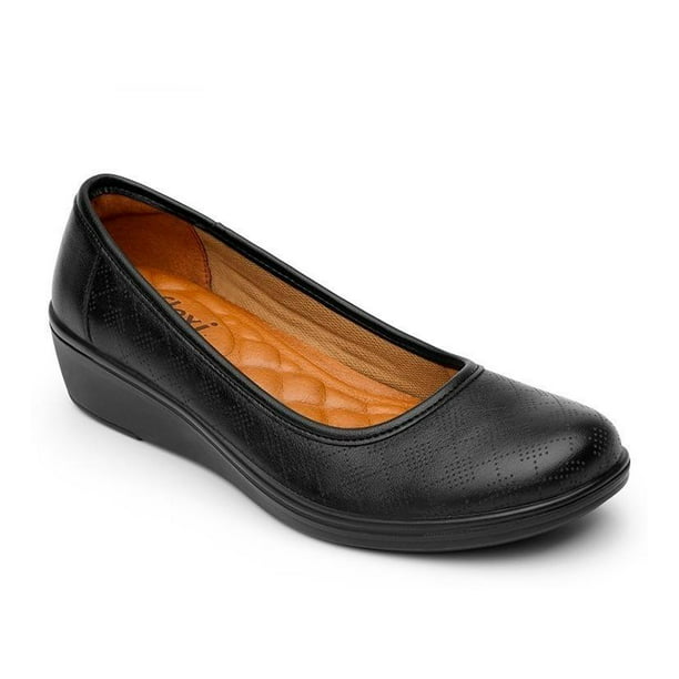 Calzado Dama Mujer Zapato Confort Flexi Piel En Negro Cómodo 45602N negro 24 Flexi 45602N | Walmart línea