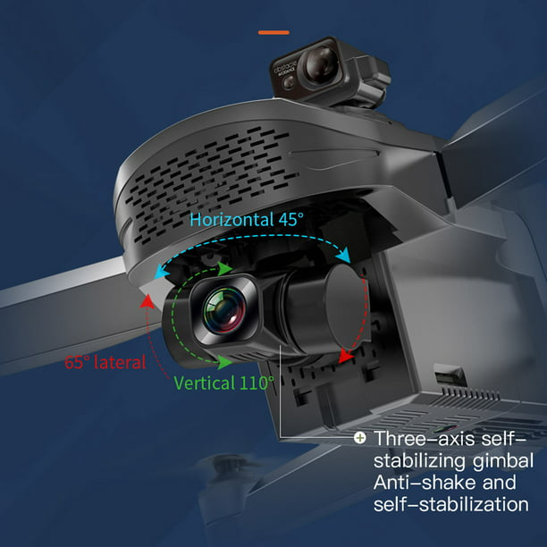 Dron con cámara y GPS y auto regreso a casa, Follow Me Drone plegable, Anti  Shake Dron, Drone de posicionamiento de flujo óptico Fpv, Drone con sensor