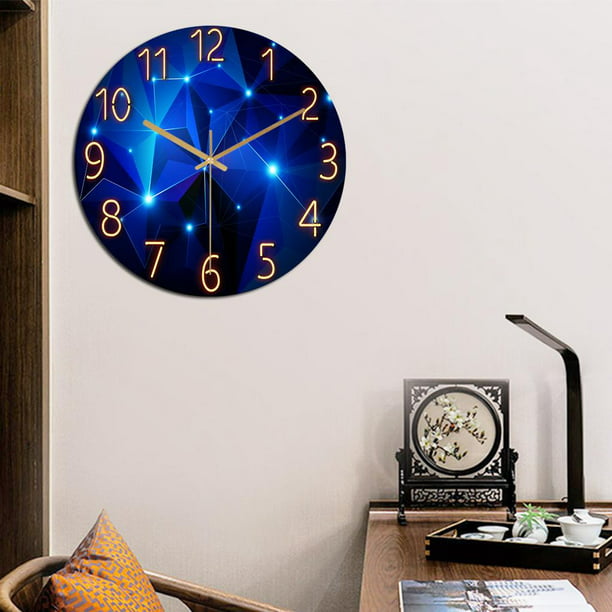 NIGU ofertas flash del dia Reloj de pared silencioso para mujer, diseño de  calavera con agujero de grieta, reloj de pared de horror gótico que no hace  tictac, reloj de naci 