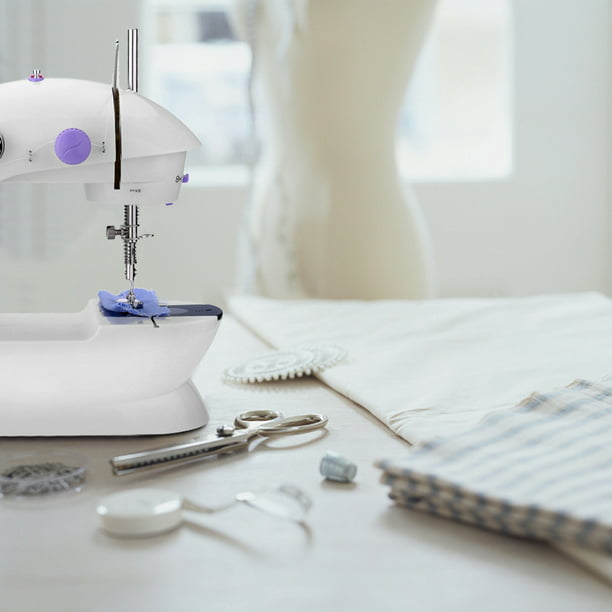 Comprar Mini máquinas de coser portátiles de mano, telas de ropa  multifuncionales para el hogar, costura eléctrica