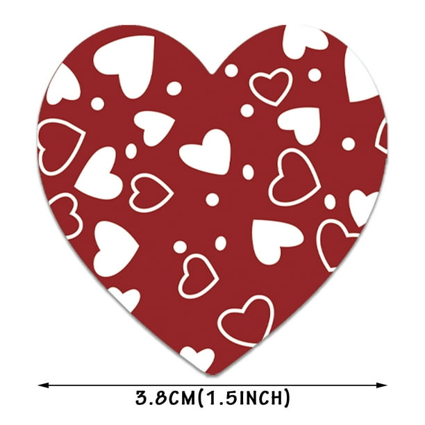 Pegatinas decorativas con diseño de corazón para mujer, álbum