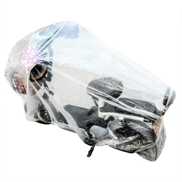Transparente Bicicleta Motocicleta Impermeable A prueba de viento
