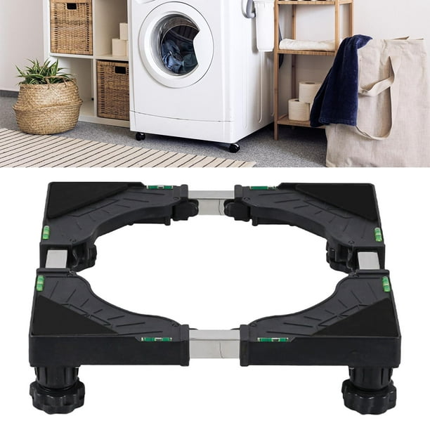  Soporte para lavadora con ruedas de 4 pies y 4 x 2, mini soporte  para refrigerador, soporte de rodillos ajustables para lavadora y ruedas de  refrigerador : Electrodomésticos
