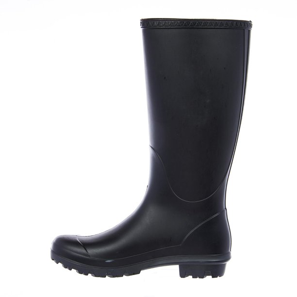 Bota Mujer Pl stico Impermeable Moda Casual Negro 089D16 negro 24