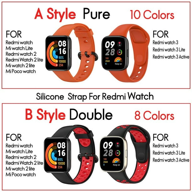 10 Correa De Silicona Para Xiaomi Redmi Watch 2/watch 2 Lite
