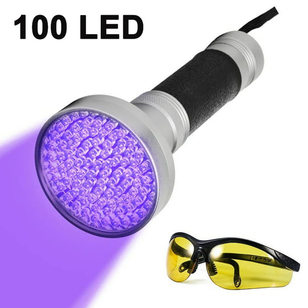 Linterna UV luz negra, potente linterna pequeña de luz negra, luz UV, 12  mini linterna LED de luz negra, detector de orina para mascotas para
