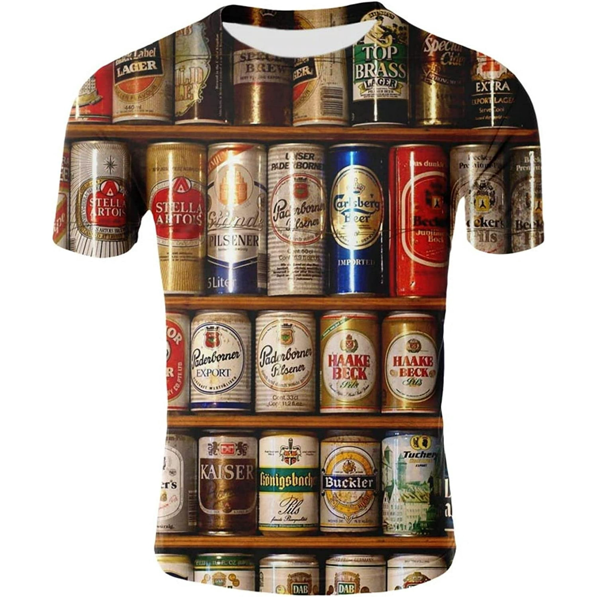 Camisetas Con Estampado De Cerveza Para Hombre Y Mujer Moda Divertidas De  Verano