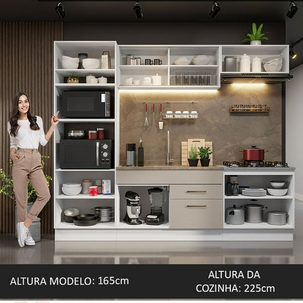 Ripley - Mueble de Cocina Integral Agata 270 cm - Con Encimera