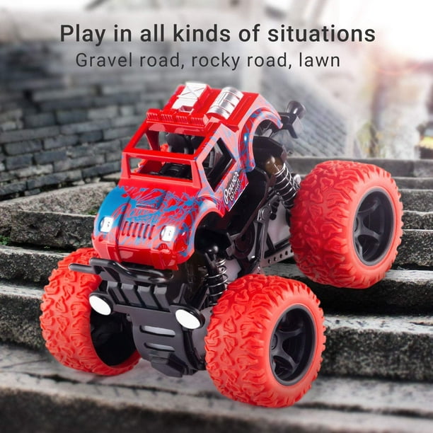 Autos de juguete para niñas y niños, paquete de 4 autos para niños  pequeños, regalos para niños de 3, 4, 5, 6, 7 años, juguetes de rotación  360 para
