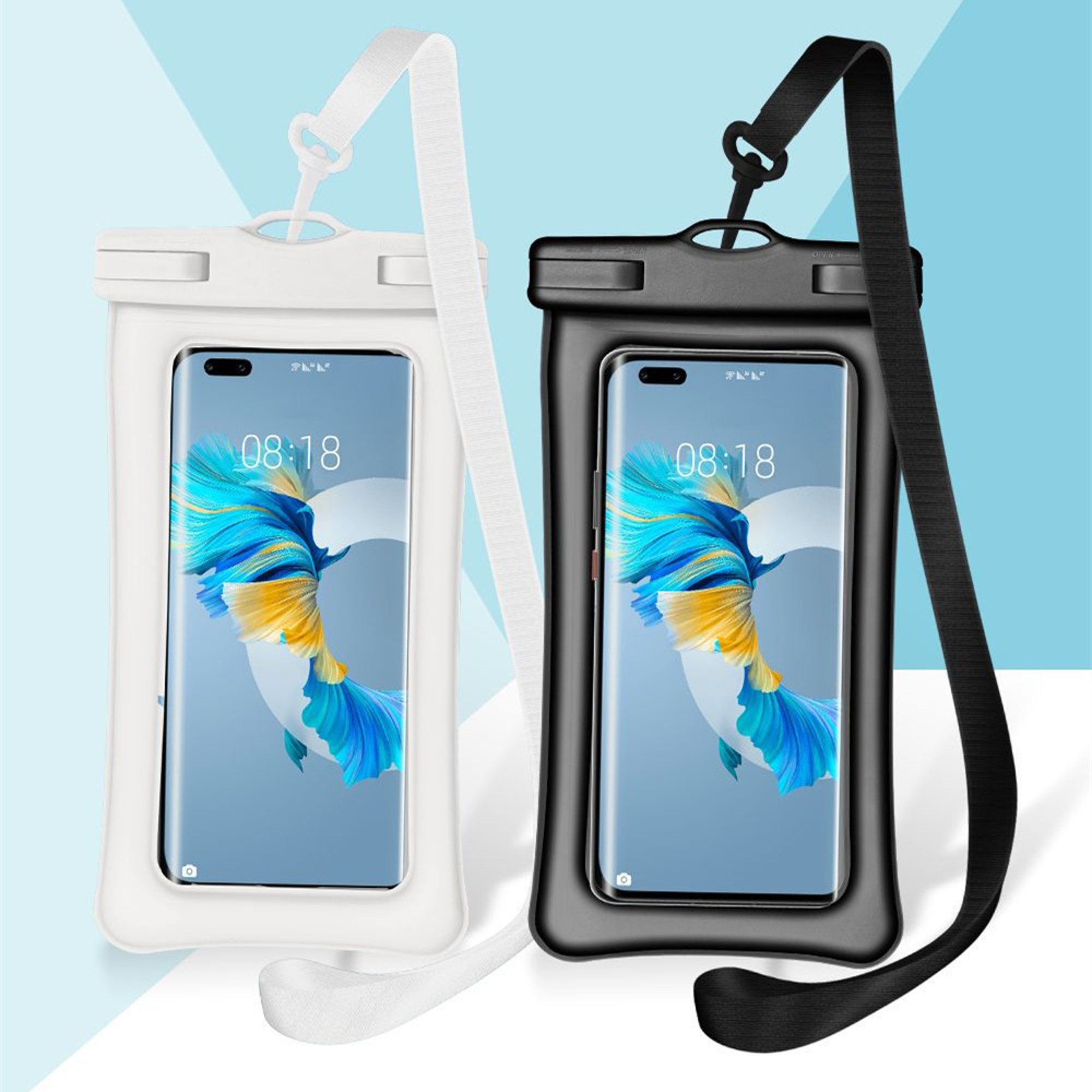 Funda impermeable para teléfono, funda impermeable universal para teléfono,  bolsa seca bajo el agua a prueba de nieve para iPhone 13, 12, 11 Pro Max