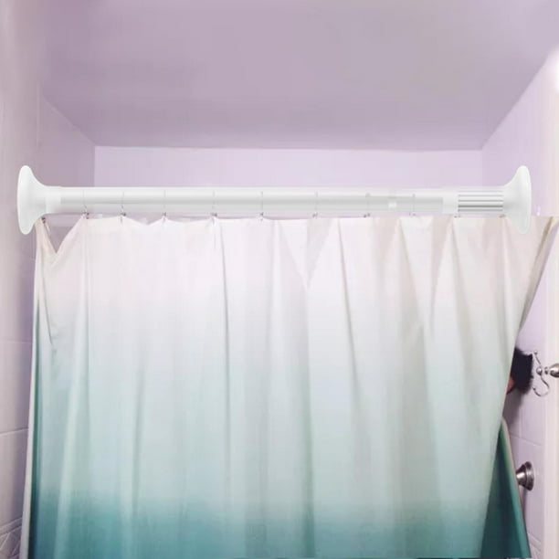 Barra de ropa extensible, barra de cortina de ducha, barra de soporte para colgar  ropa, barra de armario ajustable para dormitorio, armario, balcón, 16  metros negro Sunnimix Barra de ropa telescópica