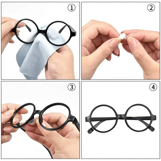 Almohadillas para la nariz para gafas, almohadillas adhesivas para la  nariz, almohadillas antideslizantes para la nariz para gafas, para marcos  de