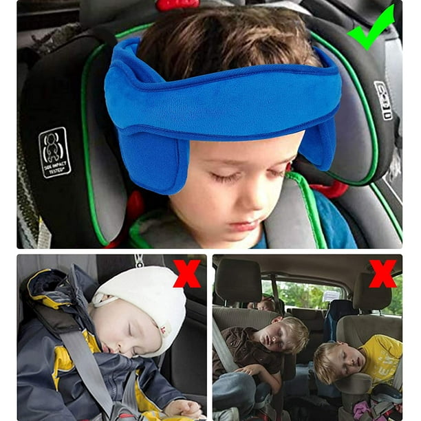 Soporte para la cabeza del coche de bebé Asiento de seguridad para niños  Suave y cómodo Cuña para la cabeza del niño Reposacabezas del coche  ajustable Almohada de seguridad para bebé niño