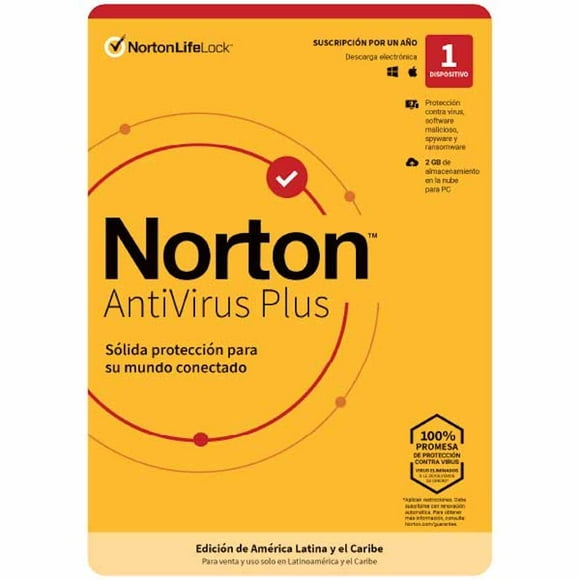 antivirus norton lifelock plus 1 dispositivo