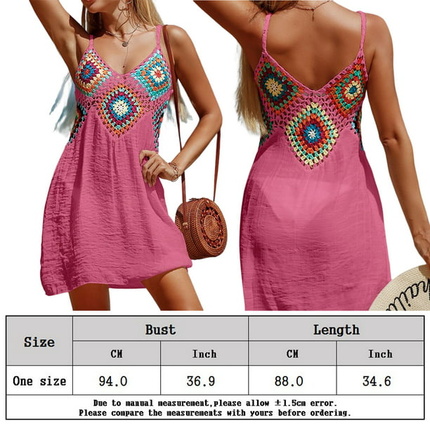 Vestidos de playa étnicos para mujeres Ropa de playa suave para