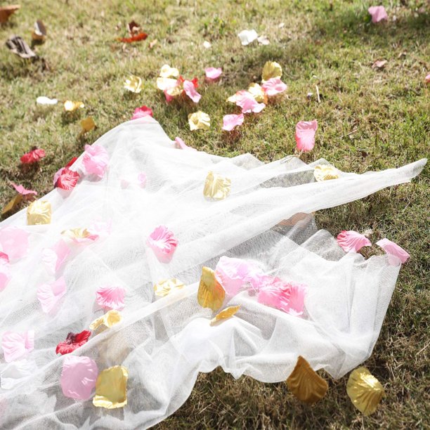 2,000 pétalos de rosa de seda artificiales, para decoración de flores o  para noche romántica de día de San Valentín