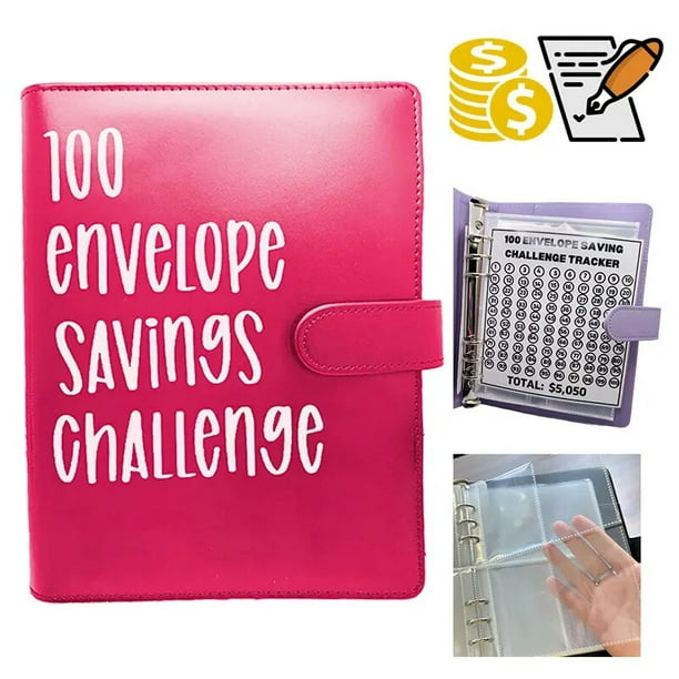 Carpeta de presupuesto con sobres de efectivo, carpeta de ahorro de dinero  para presupuesto, organizador de dinero para dinero en efectivo y ahorrar  dinero : : Oficina y papelería