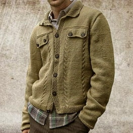 Suéter de otoño e invierno a la moda para hombre, chaqueta cárdigan holgada  de gran tamaño de Color Fridja po2747