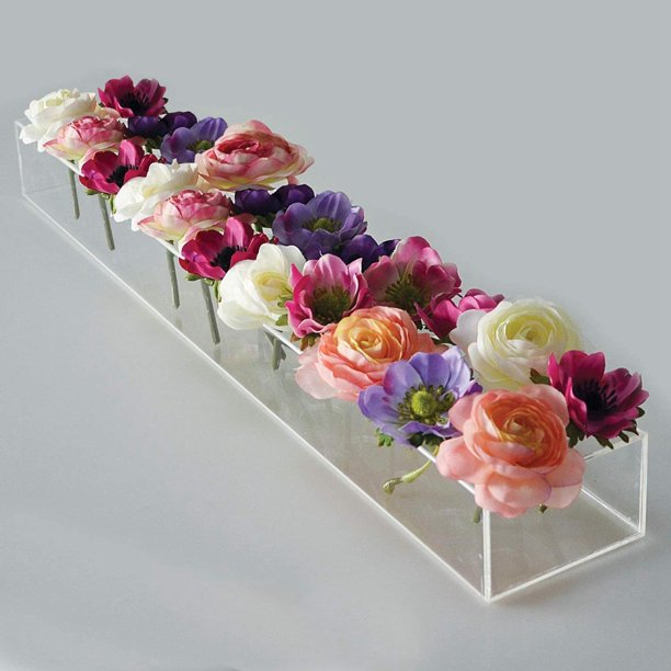 Florero decorativo jarrones modernos de acrilico vase para flores