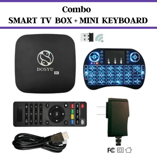 Convertidor Smart Tv Box Android Mini Tv Combo + Teclado