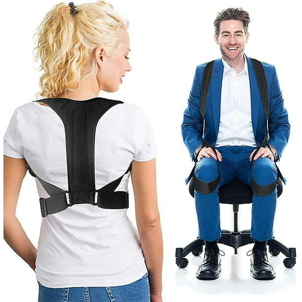 Faja lumbar para corrección de postura con soporte recto espalda hombro  dolor