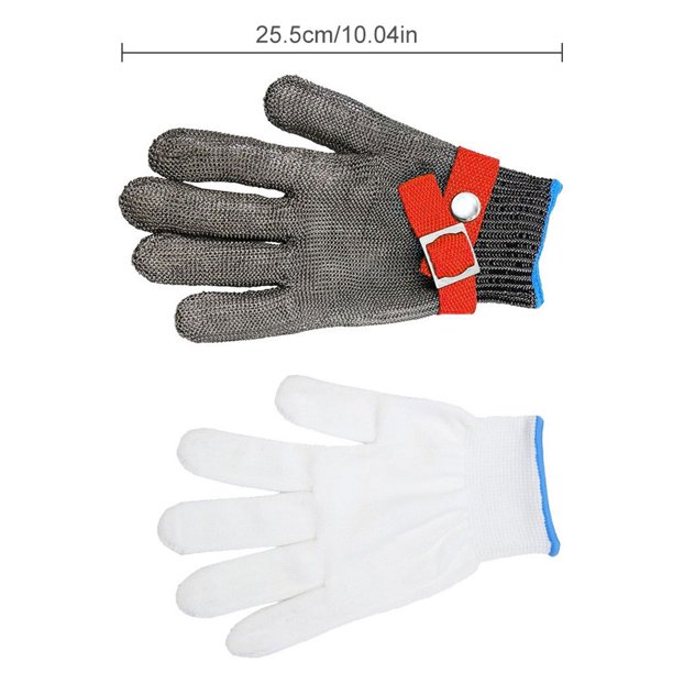 Guantes De Carnicero De Mal Resistente A Prueba De 1 Par. Sunnimix Guante a  prueba de corte