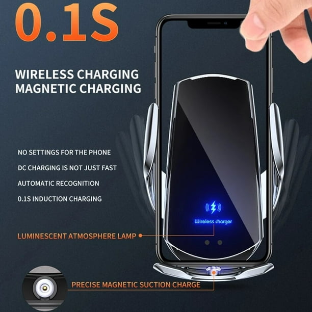 Cargador Inalámbrico Magnético Celular iPhone 15w Para Auto Levamdar carga  rápida