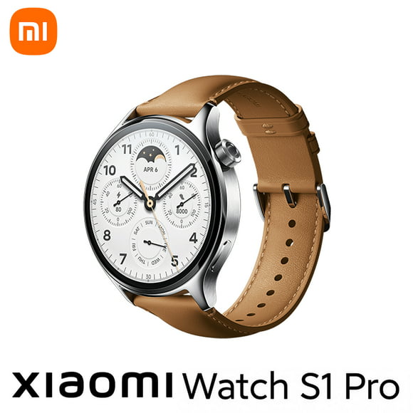 xiaomi watch s1 pro sports smart watch 147  pantalla amoled 5atm prueba de agua carga rápida 100 meterk silver