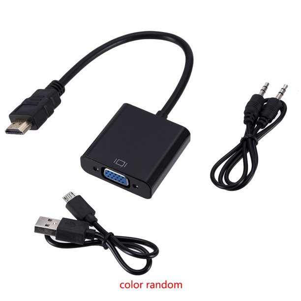 Cable de 2m Adaptador VGA a HDMI - Alimentado por USB - 1080p