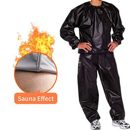 Juego de traje sauna en nylon PVC color negro