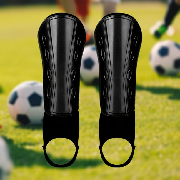 Comprar Espinillera de fútbol con protector de tobillo y correas  ajustables, equipo protector de fútbol para niños