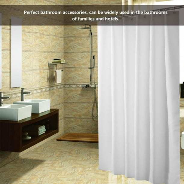 Barra de cortina de ducha de esquina curvada para baño, probadores