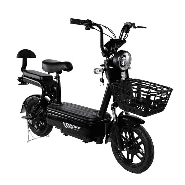 Bicicleta Electrica con Motor Recargable Moto Urbana negro XTREME