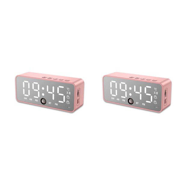 1pc Radio Fm Led Reloj Despertador Inteligente Digital, Reloj Mesa