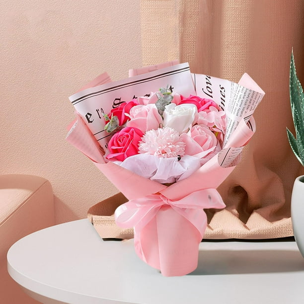 Ramo de jabón perfumado en forma de rosa eterna. Regalo perfecto para San  Valentín. Zulema Ramo de Flores de Jabón.