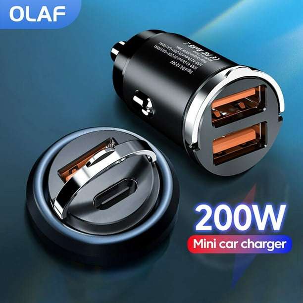 Olaf-cargador USB de carga rápida, Cable tipo C, QC3.0, 120W, para