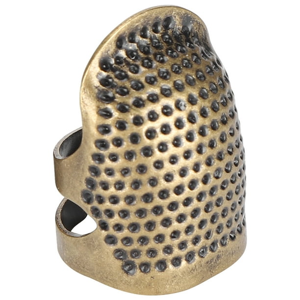 Protector de dedo de dedal de costura de 2 tamaños, accesorios de  herramientas de costura dedal de costura Retro hecho a mano -  México