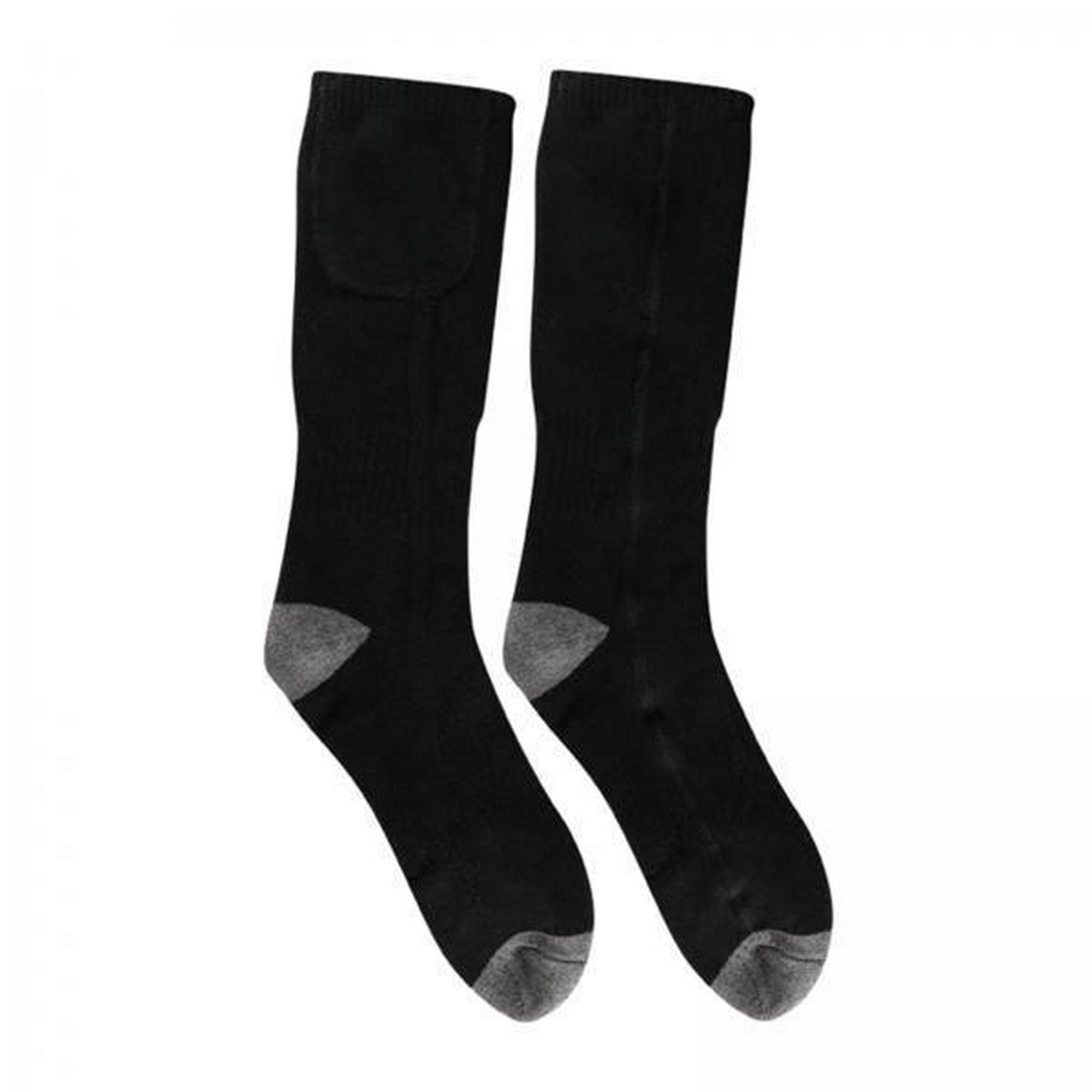 Calcetines calefactables para mujer, medias largas, cómodos, lavables,  gruesos, 1 par, eléctricos Negro Zulema Calcetines calentadores de pies