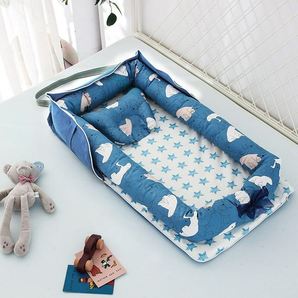 Cama de bebé plegable para recién nacidos, nido de dormir, bonita cama de  viaje, cuna de bebé, Moisé Fivean unisex