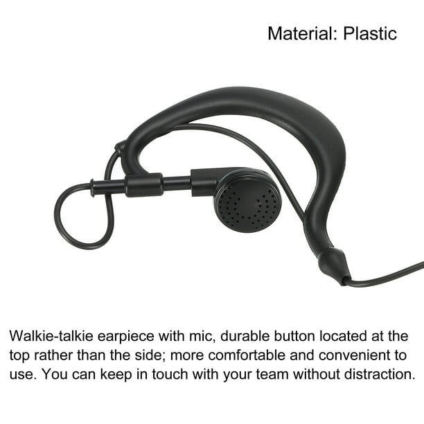 Walkie talkie Auricular con Micr fono Solo Cable Auricular Dos V as Radio Auricular para 888S Paquete de 4 Unique Bargains Auriculares de radio de dos