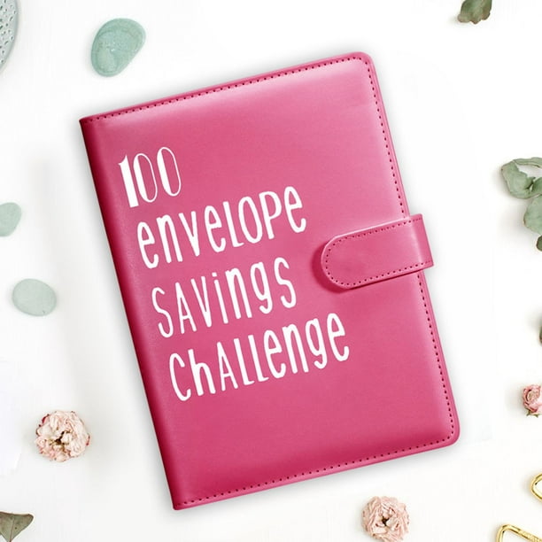 Carpeta de desafío de 100 ahorros, carpeta de desafíos de sobre, libro de  desafíos de ahorro con sobres, desafío de ahorro de sobres, mini carpeta de