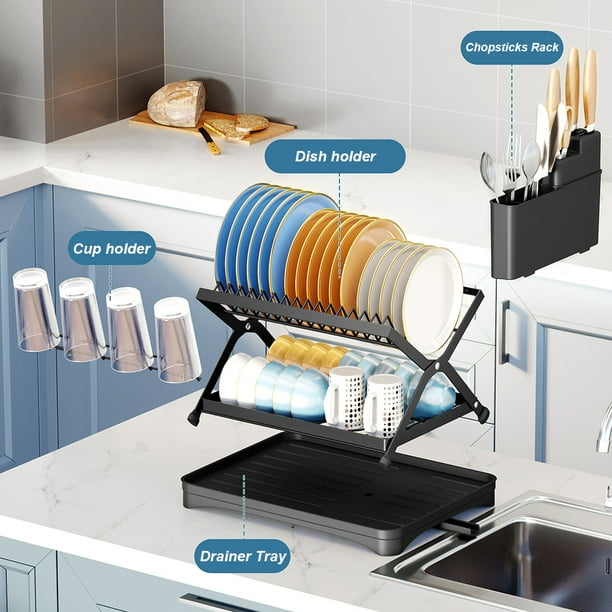 Rejilla para secar platos Rejilla para platos de gran capacidad