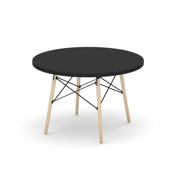 mesa de centro circular the shop mesa auxiliar tipo eames artículos de decoración para el hogar negro the shop monarca